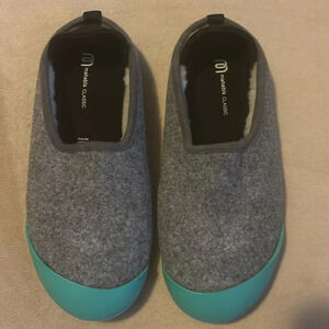 Mahabis Classic Gray Felt Shearling Detachable Women’s Slippers